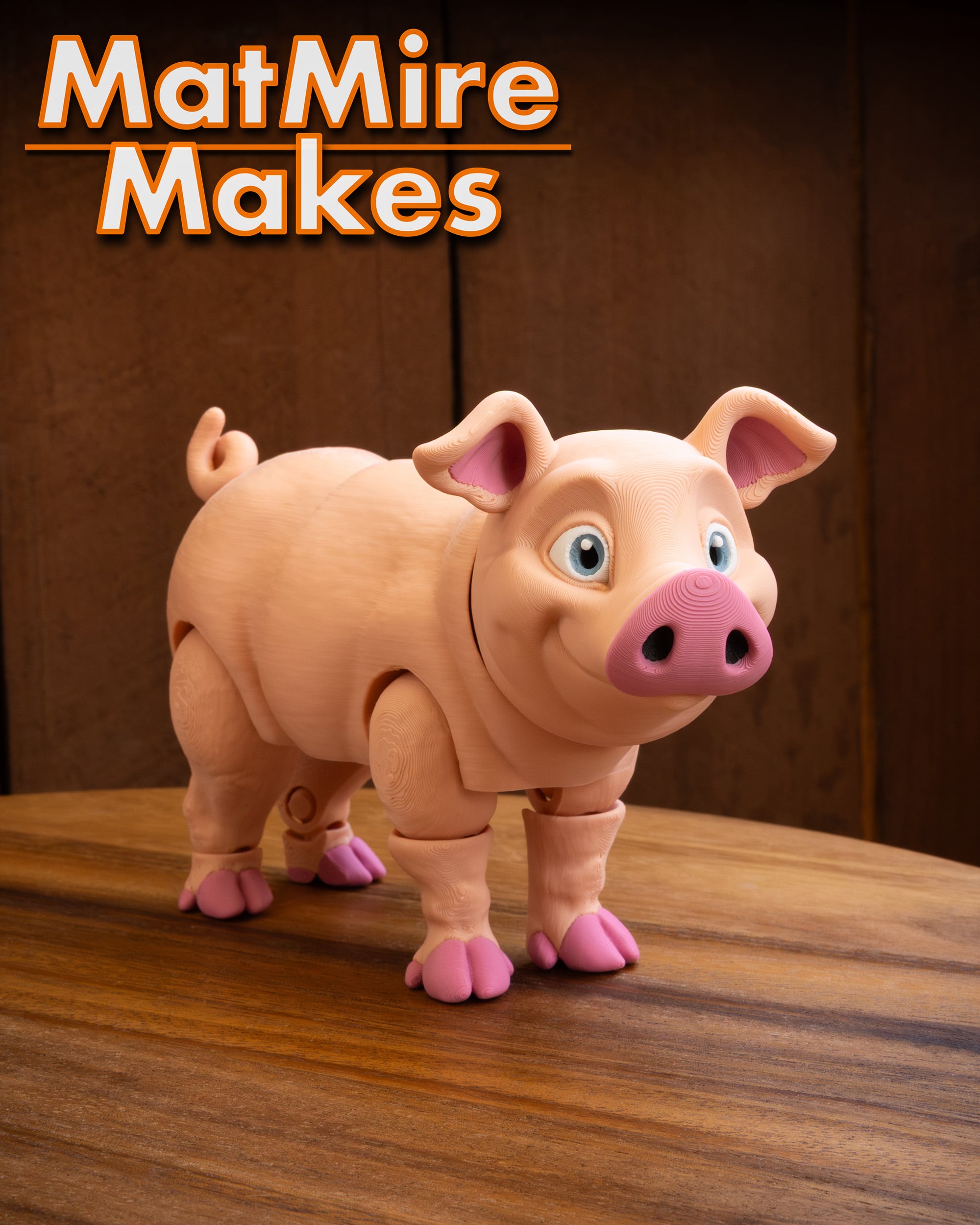 Pig - Articulated Figure 3d model