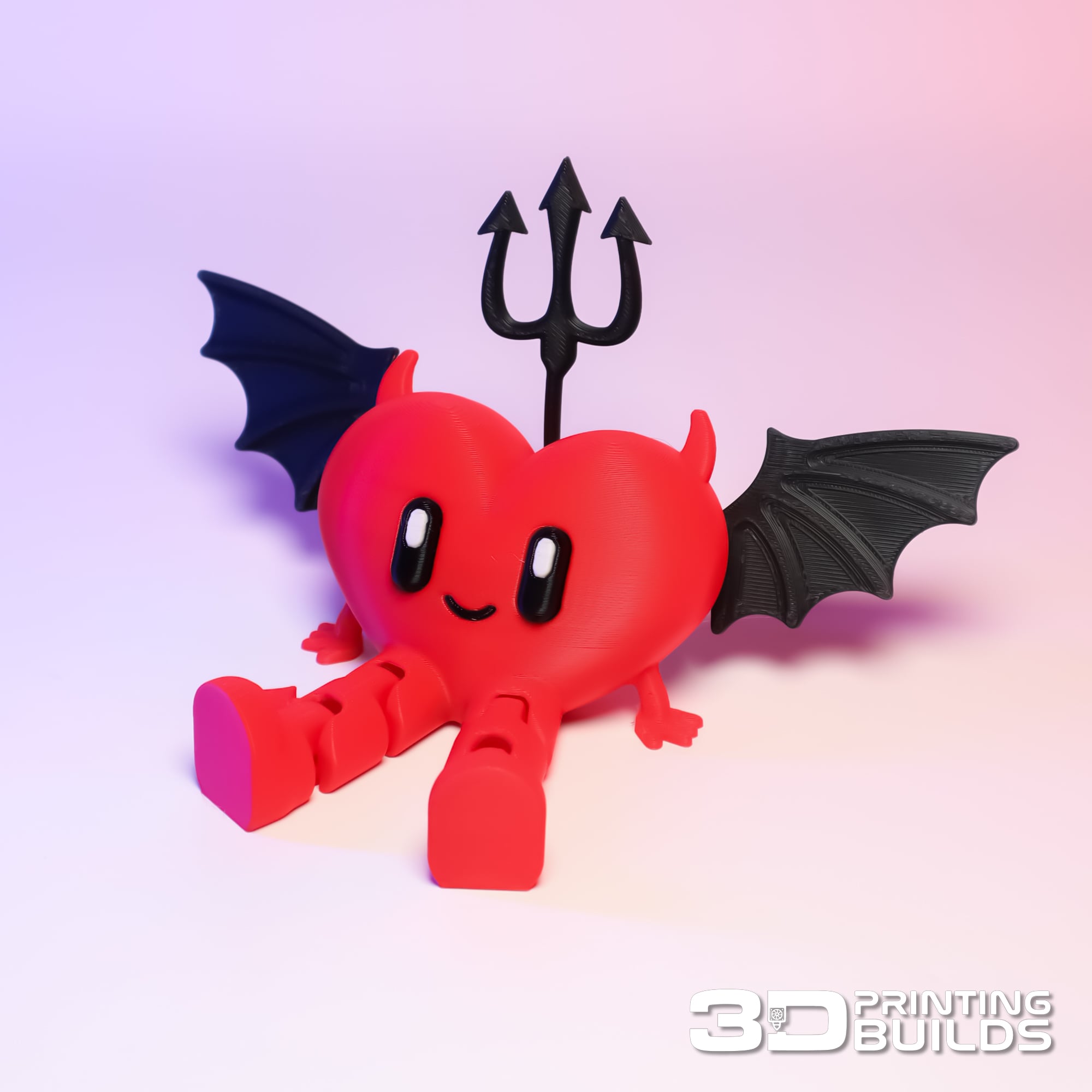 Flexi Devil Heart 3d model