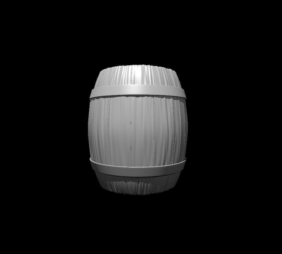 Barrel Mimic - Barrel Mimic Hiding - 3d model render - D&D - 3d model