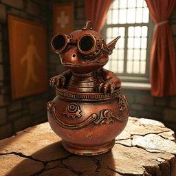 Steampunk Baby Dragon Jar 3d model