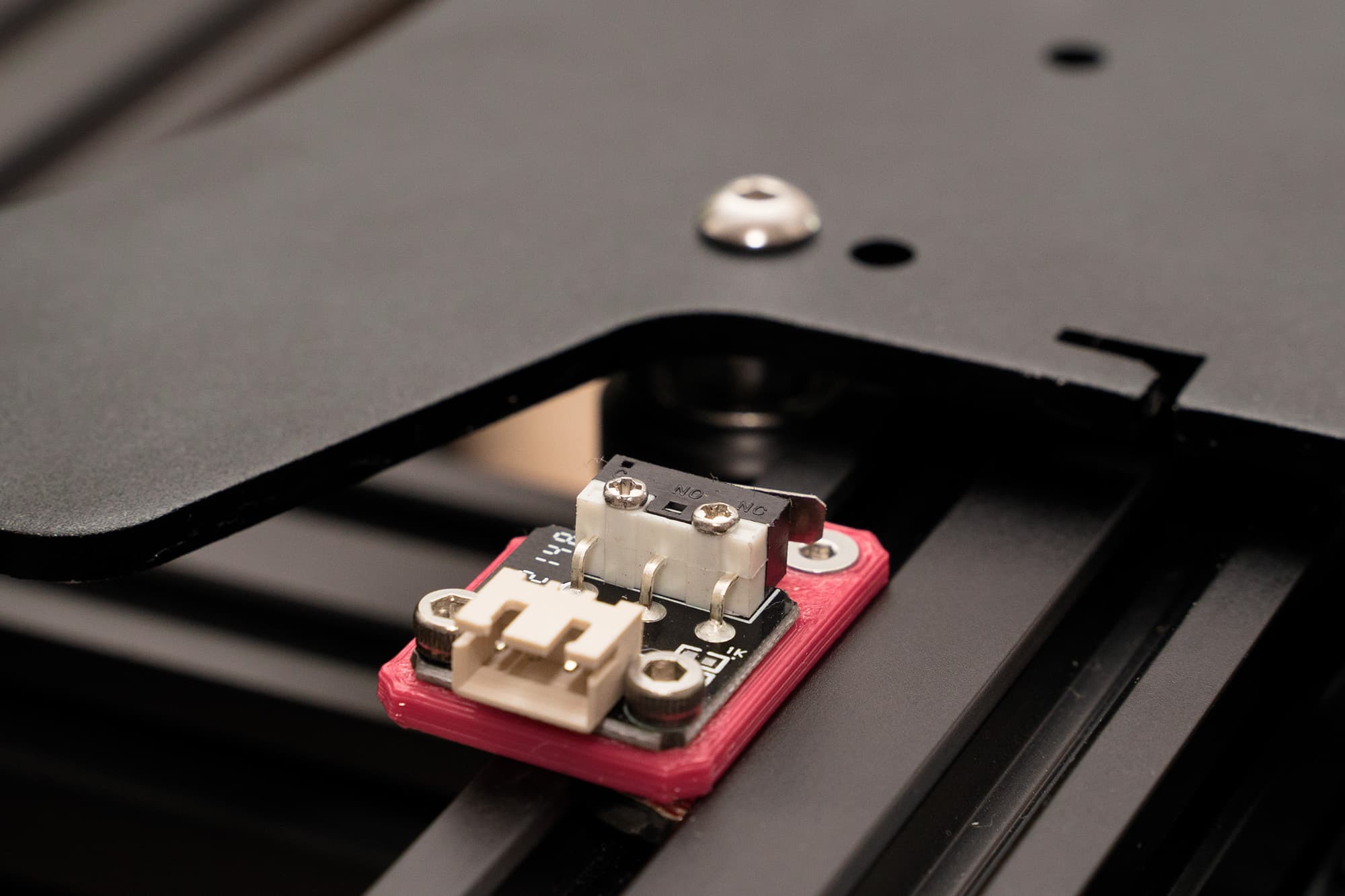 T-nut endstop mount for Creality limit switch from Ender 3 3d model