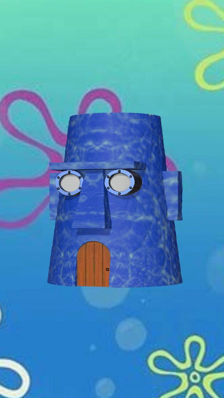 Remix of Blank Can Cup RETURNS! squidwards house 3d model