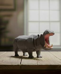 HIPPO LOWPOLY 3d model