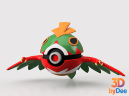 Hawlucha Poke ball 3d model