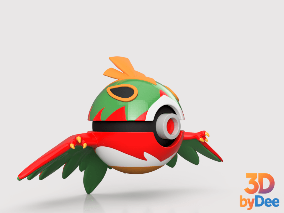 Hawlucha Poke ball 3d model