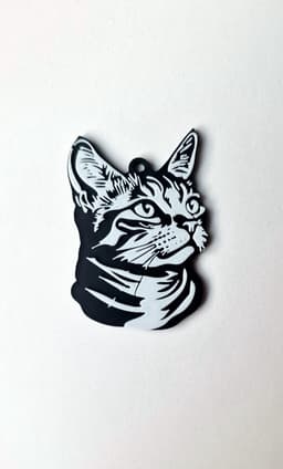 American Wirehair keychain 3d model