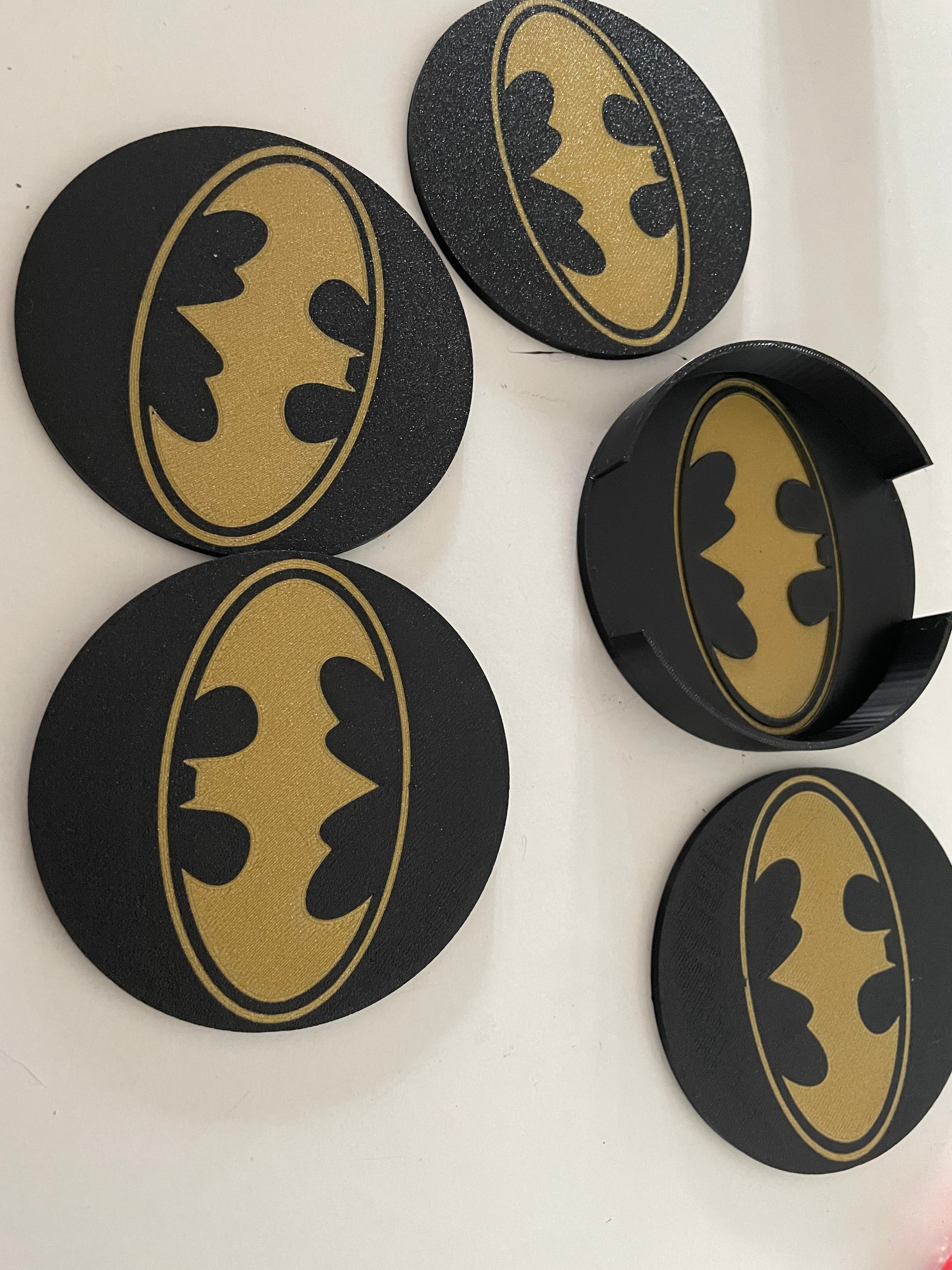 Batman glass coaster 3d model