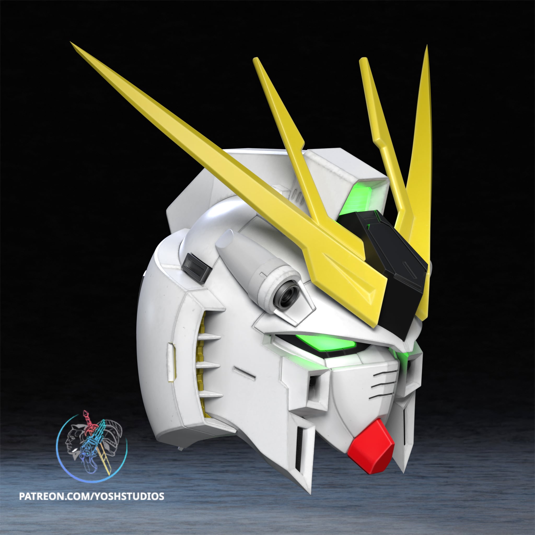 RX-93 NU Mecha Helmet 3D Printer STL File 3d model