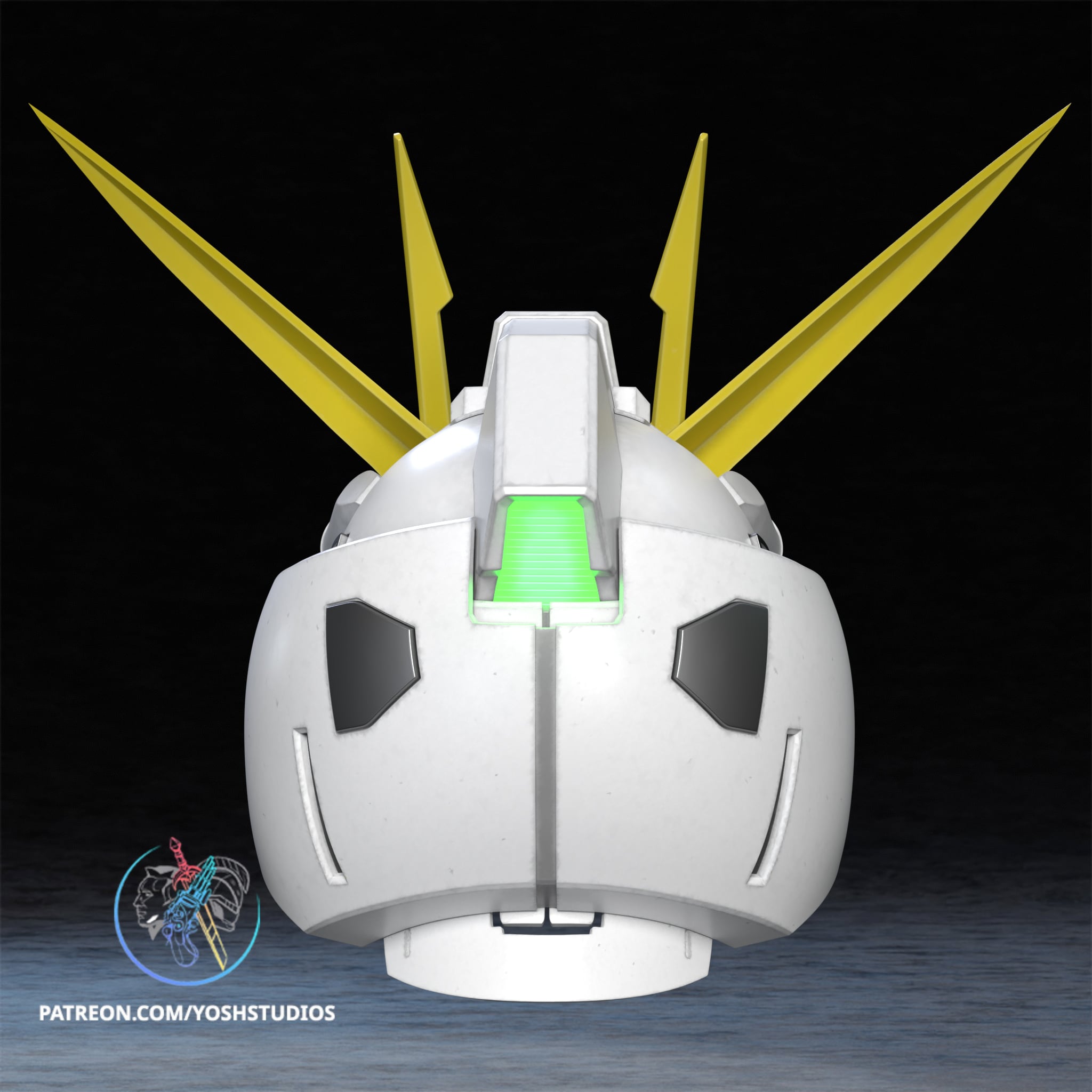 RX-93 NU Mecha Helmet 3D Printer STL File 3d model