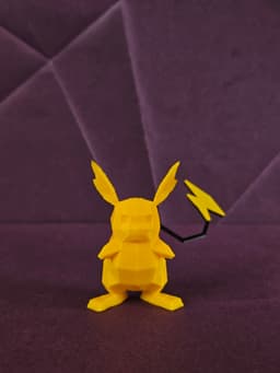 Raichu Low Poly Pokemon 3d model