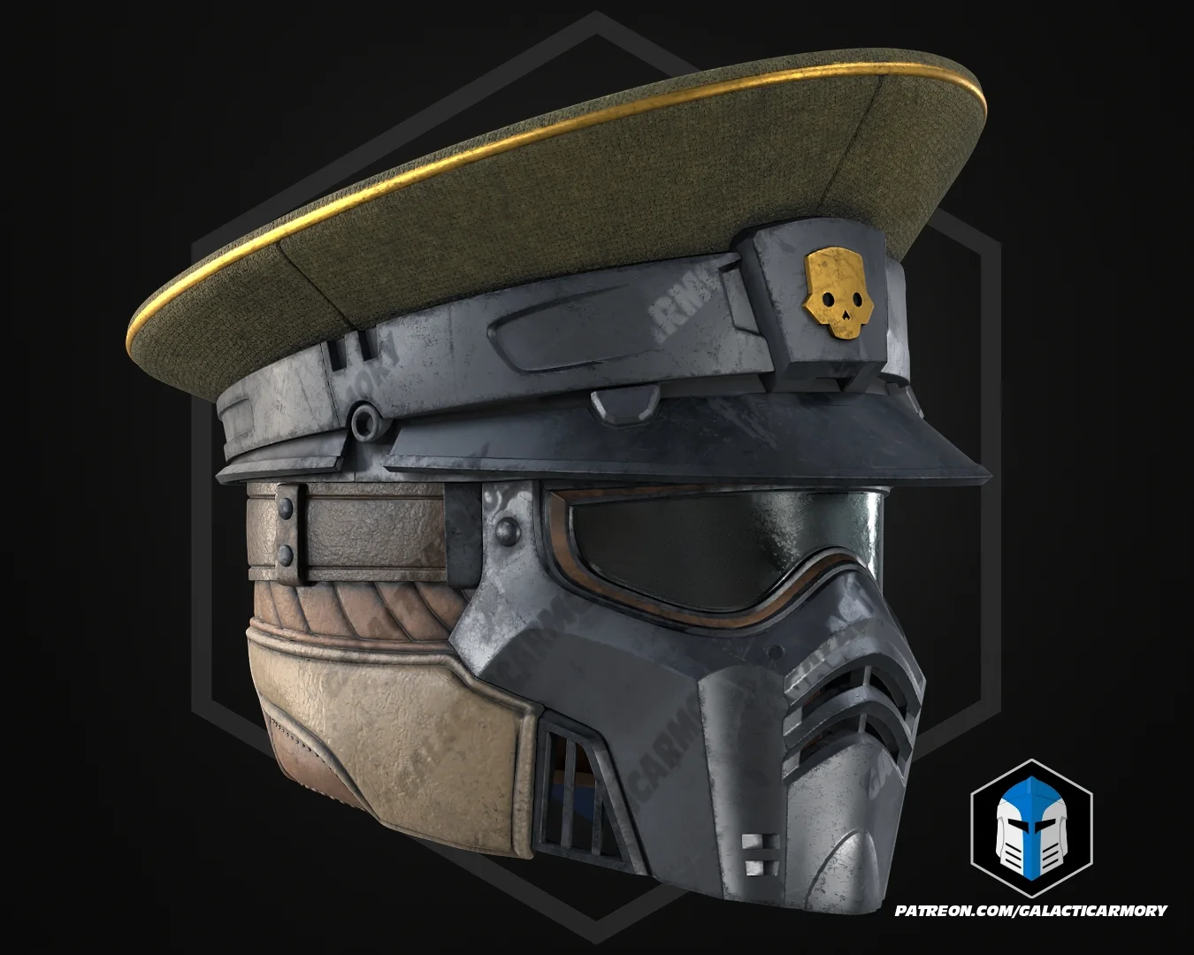 HD2 Commandant Helmet - 3D Print Files 3d model