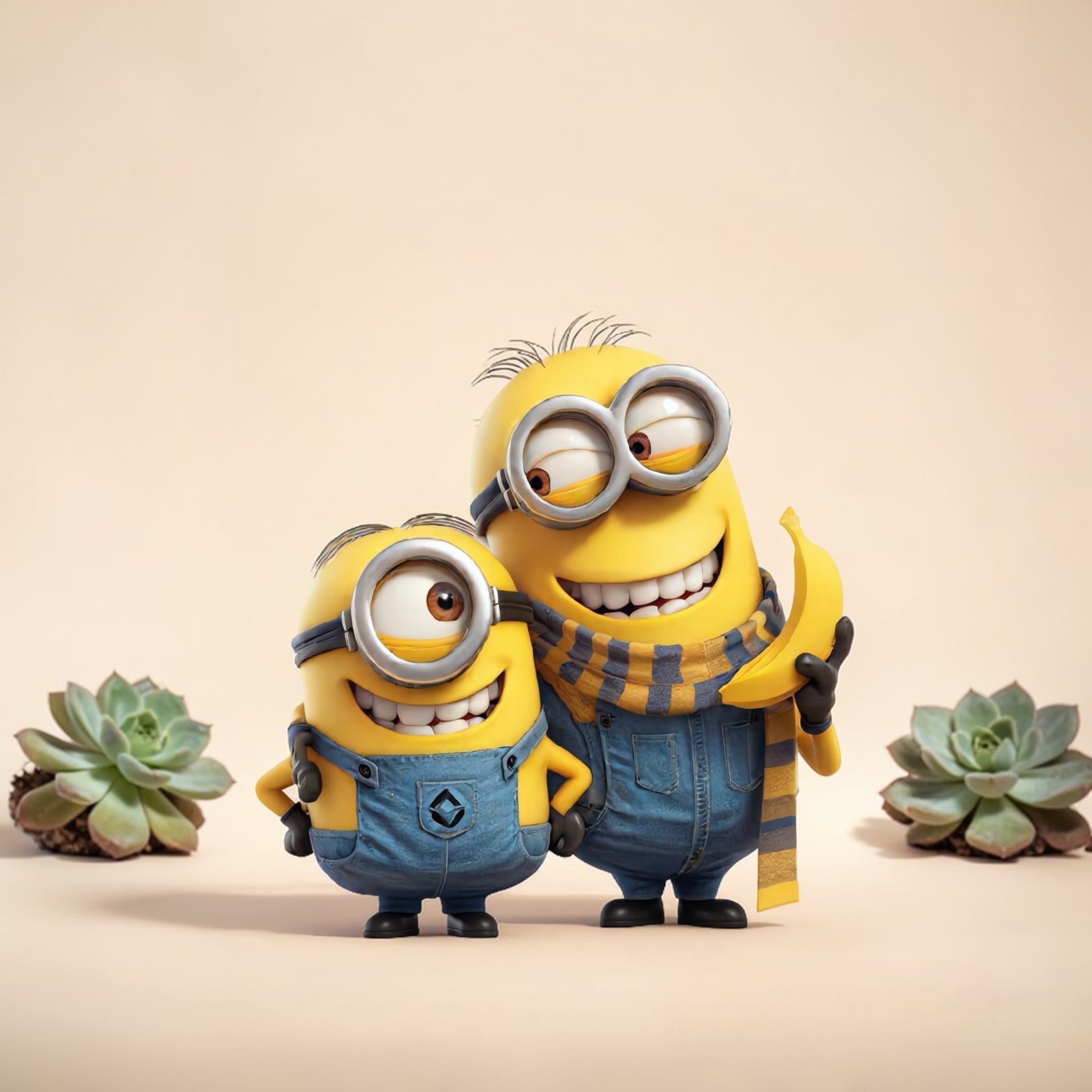 Two Minions 3d model