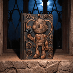 Steampunk Robot Book Box 3d model