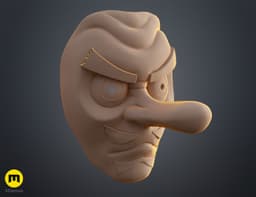 Demon Slayer Urokodaki Mask 3d model