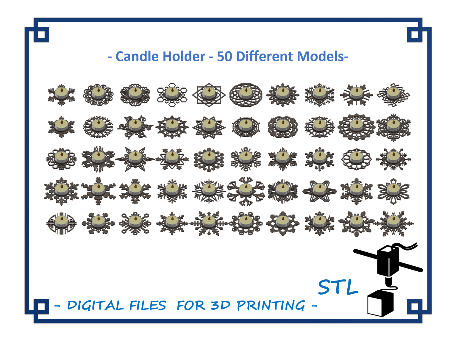 Candle Holder – 50 models 3d model