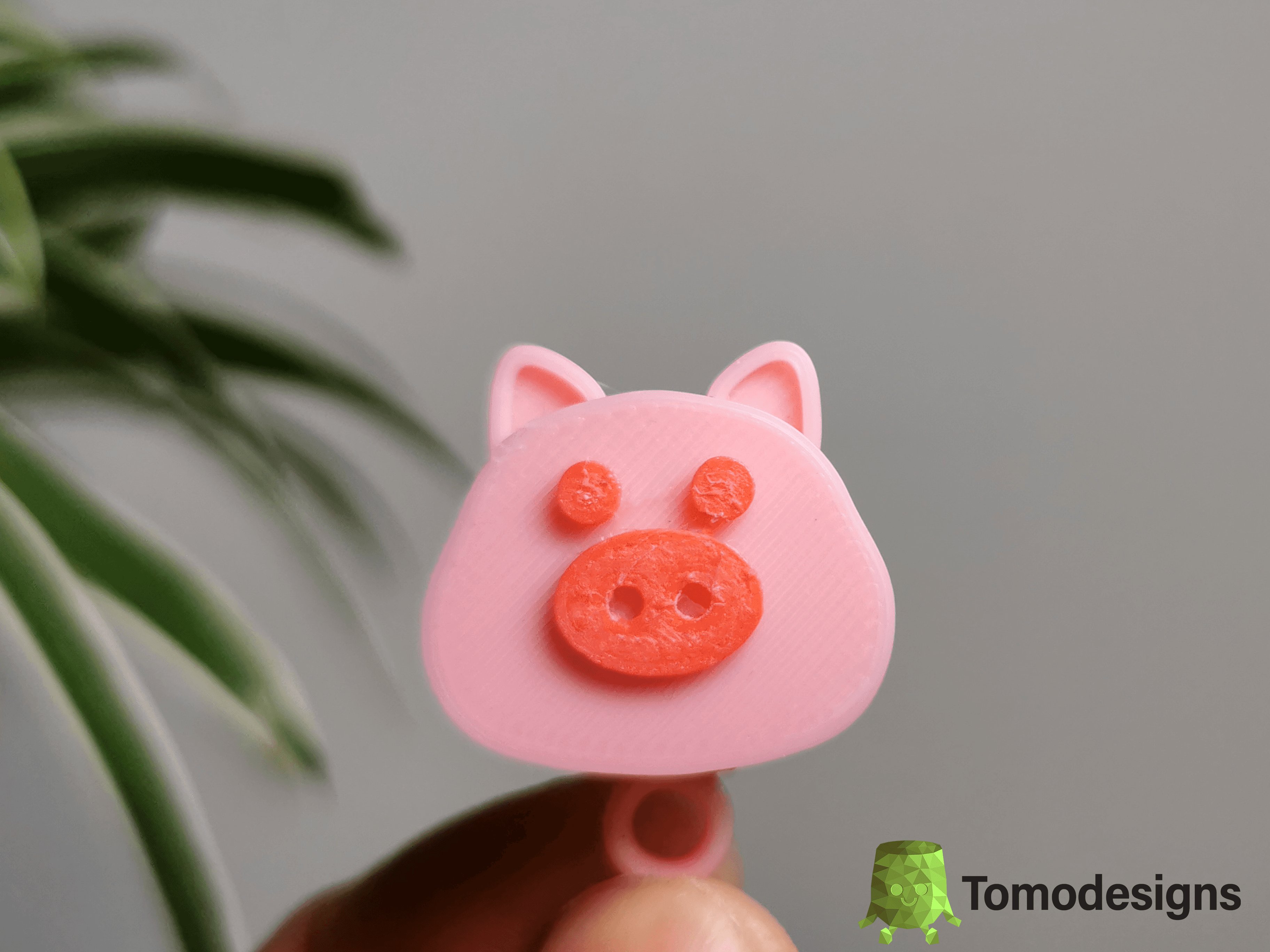 Mini Flip Pig Ears Happy 3d model