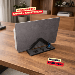 LAPTOP / TABLET STAND WITH LOCK MECHANISM / LAPTOP STAND / MACBOOK STAND / OFFICE ORGANIZER 3d model
