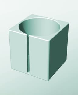 CS162-180-S Modular slotted component container modern decor 3d model