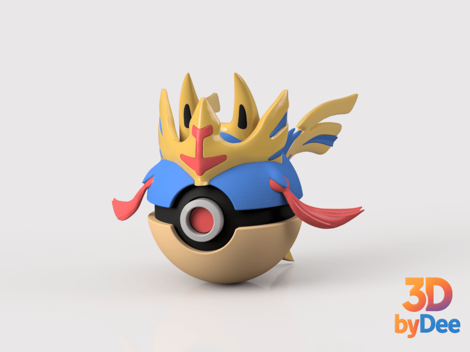 Zacian Poke Ball 3d model