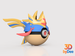 Zacian Poke Ball 3d model