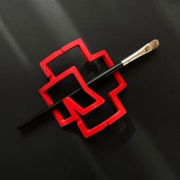 Rammstein logo hair pin 3d model