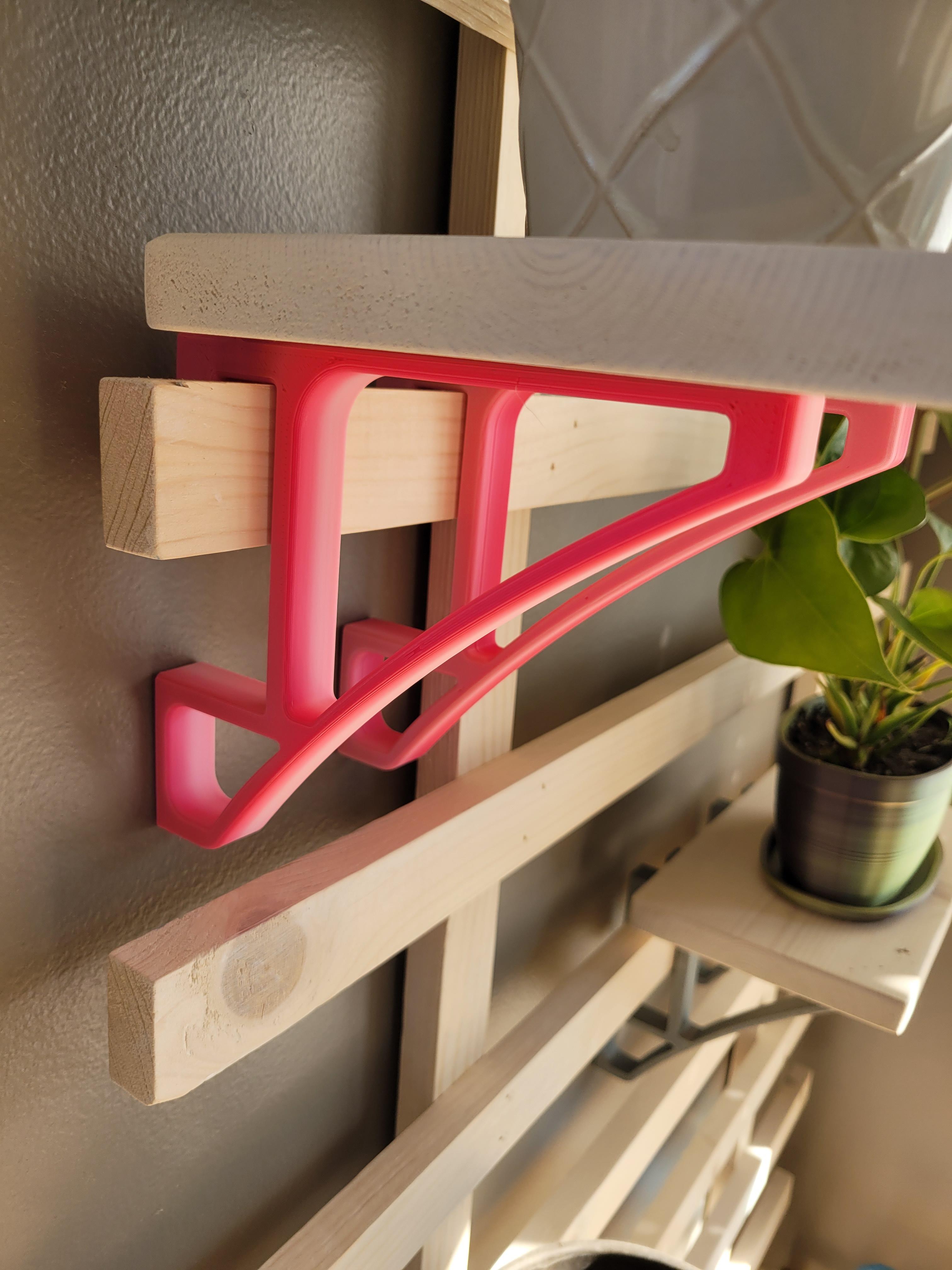 Hanging shelf wall bracket 3d model