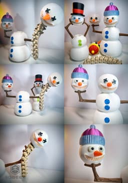 Decapitated Snowman - V2 3d model