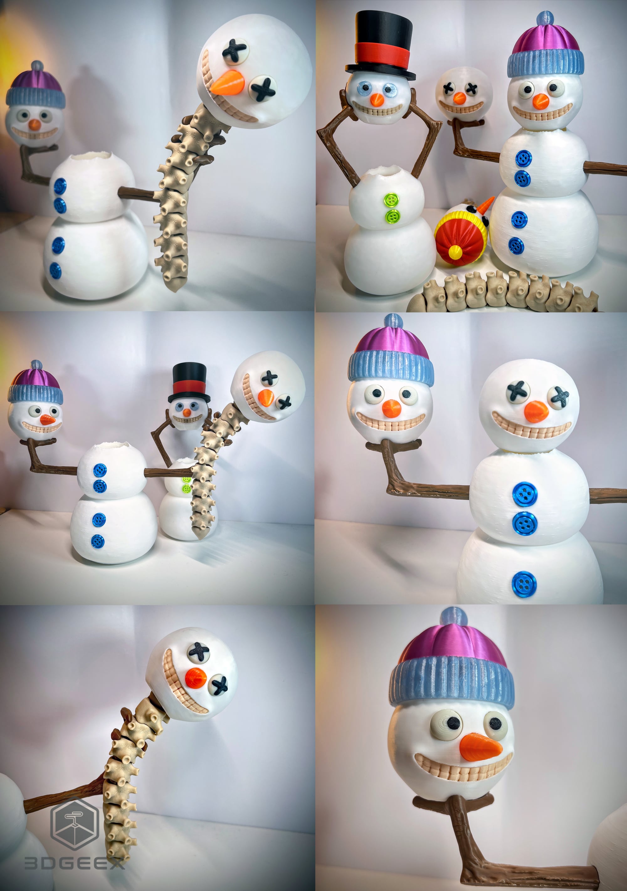 Decapitated Snowman - V2 3d model