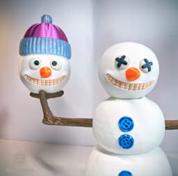 Decapitated Snowman - V2 3d model