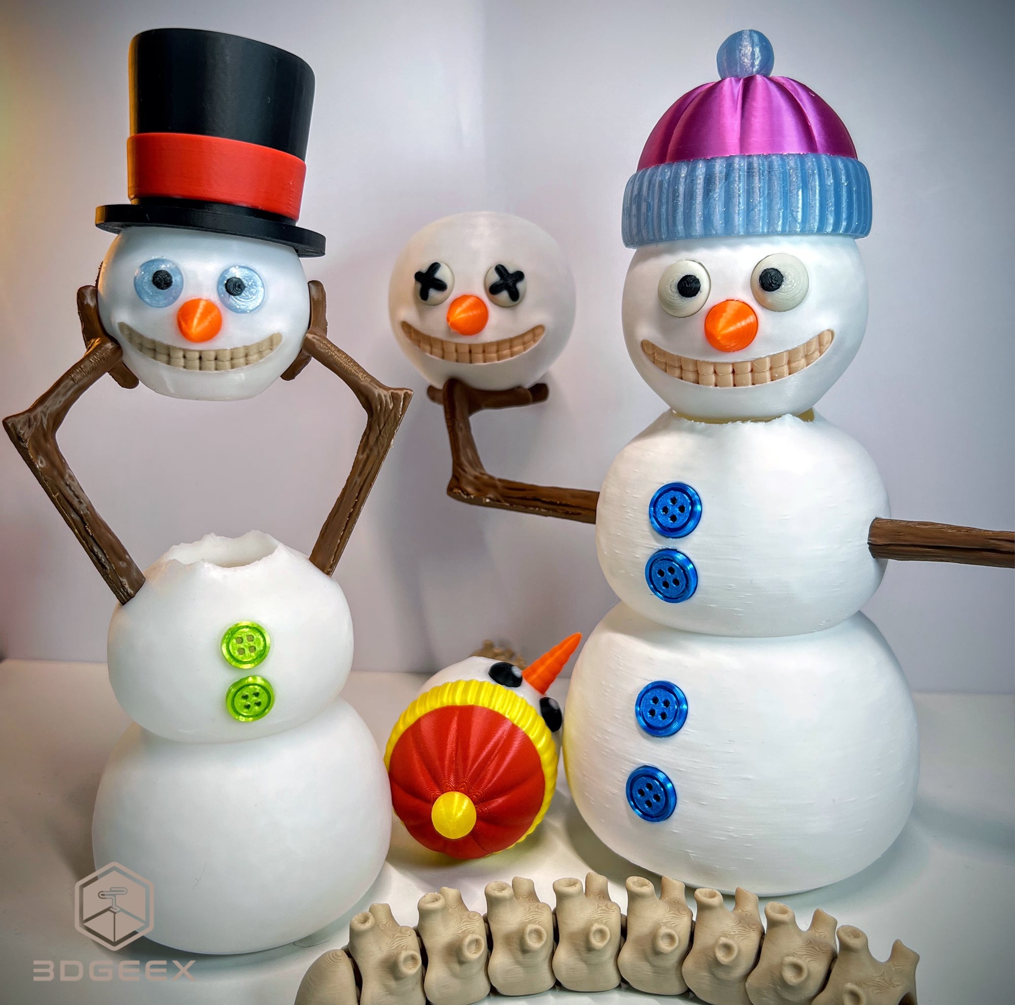 Decapitated Snowman - V2 3d model