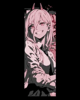Fanart character designs from Chainsaw Man - Power - Set of Bookmarks 3d model