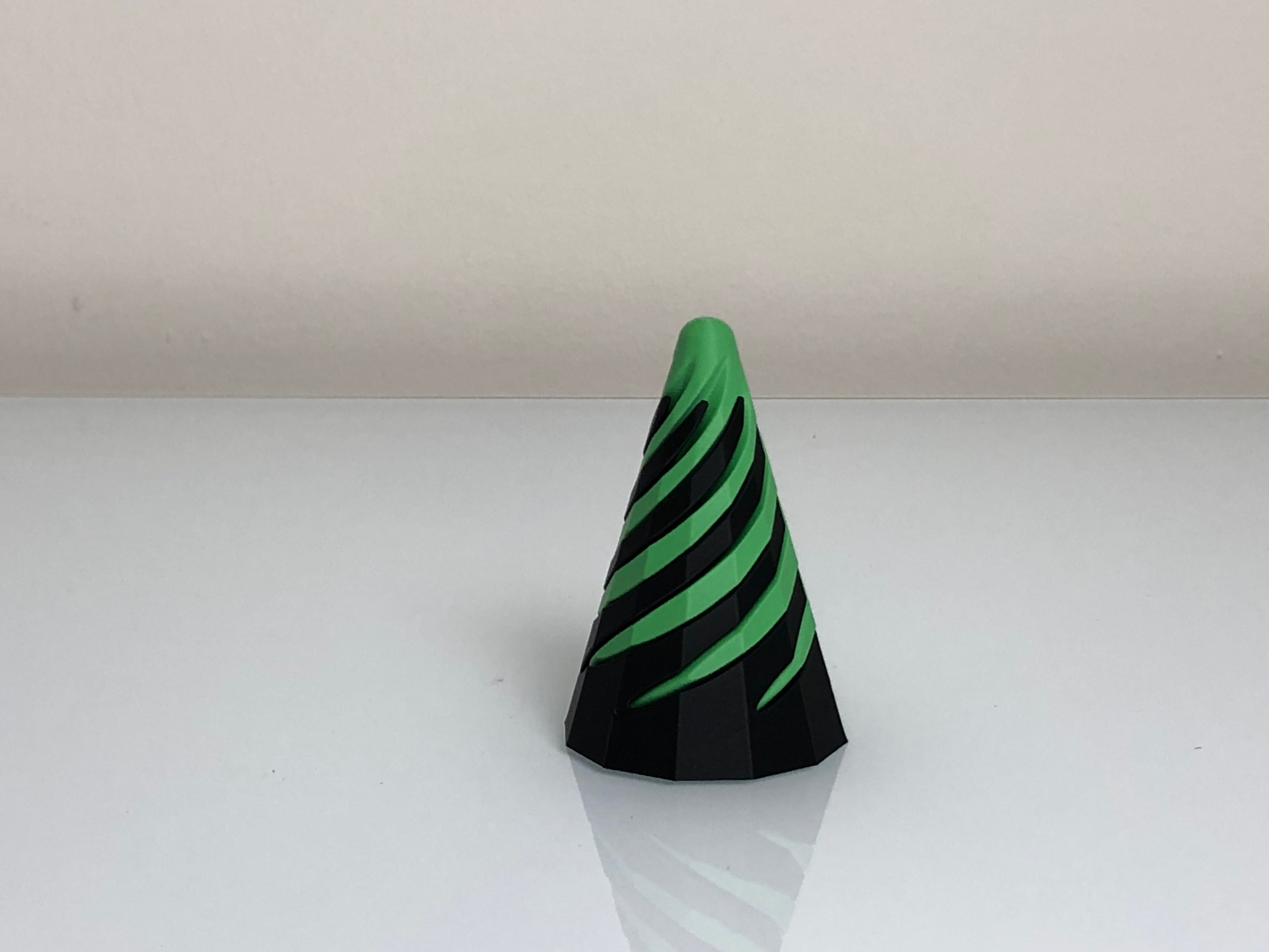Dodecagonal Pyramid Passthrough Spiral Fidget Toy 3d model