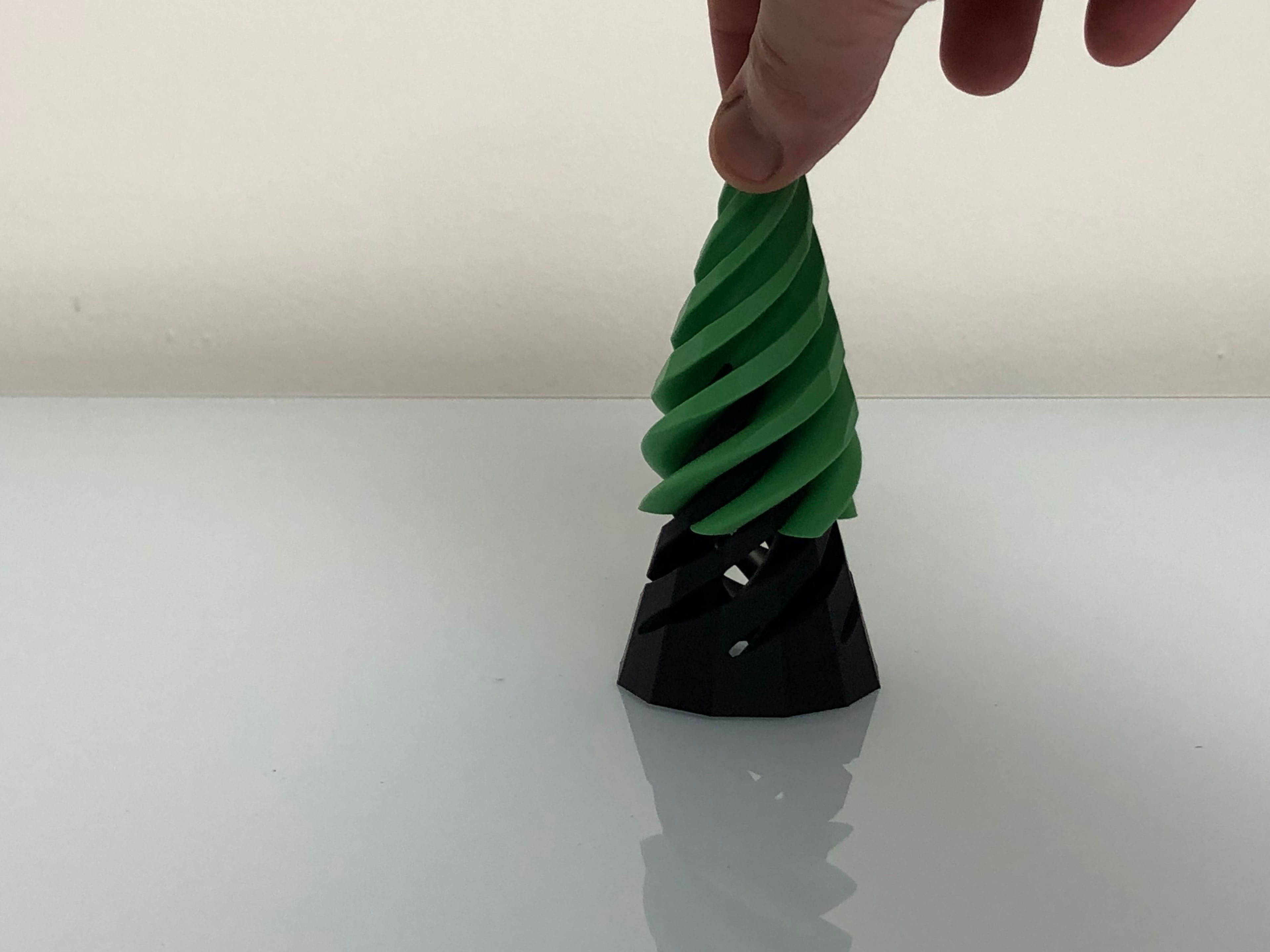 Dodecagonal Pyramid Passthrough Spiral Fidget Toy 3d model