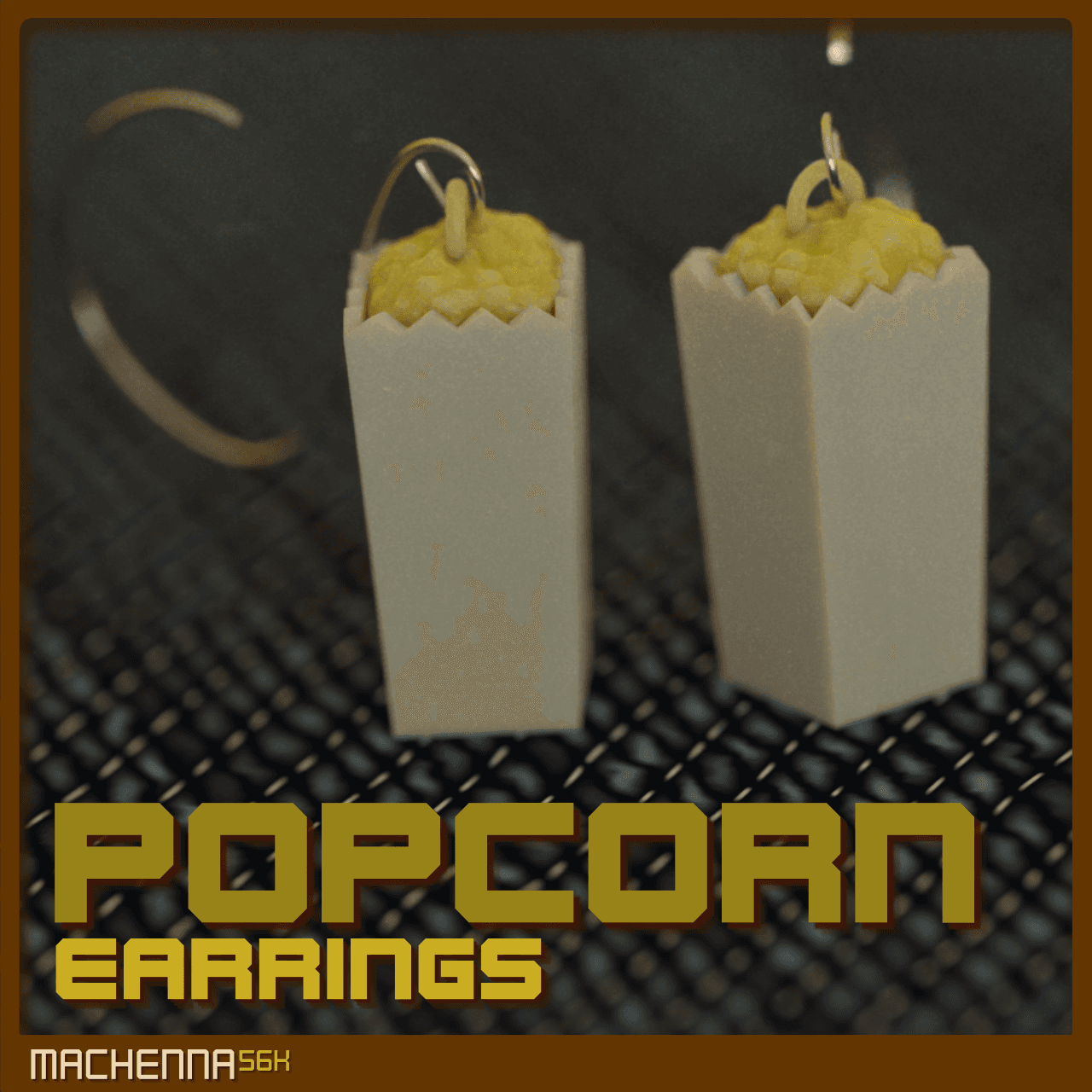 Popcorn Charm 3d model