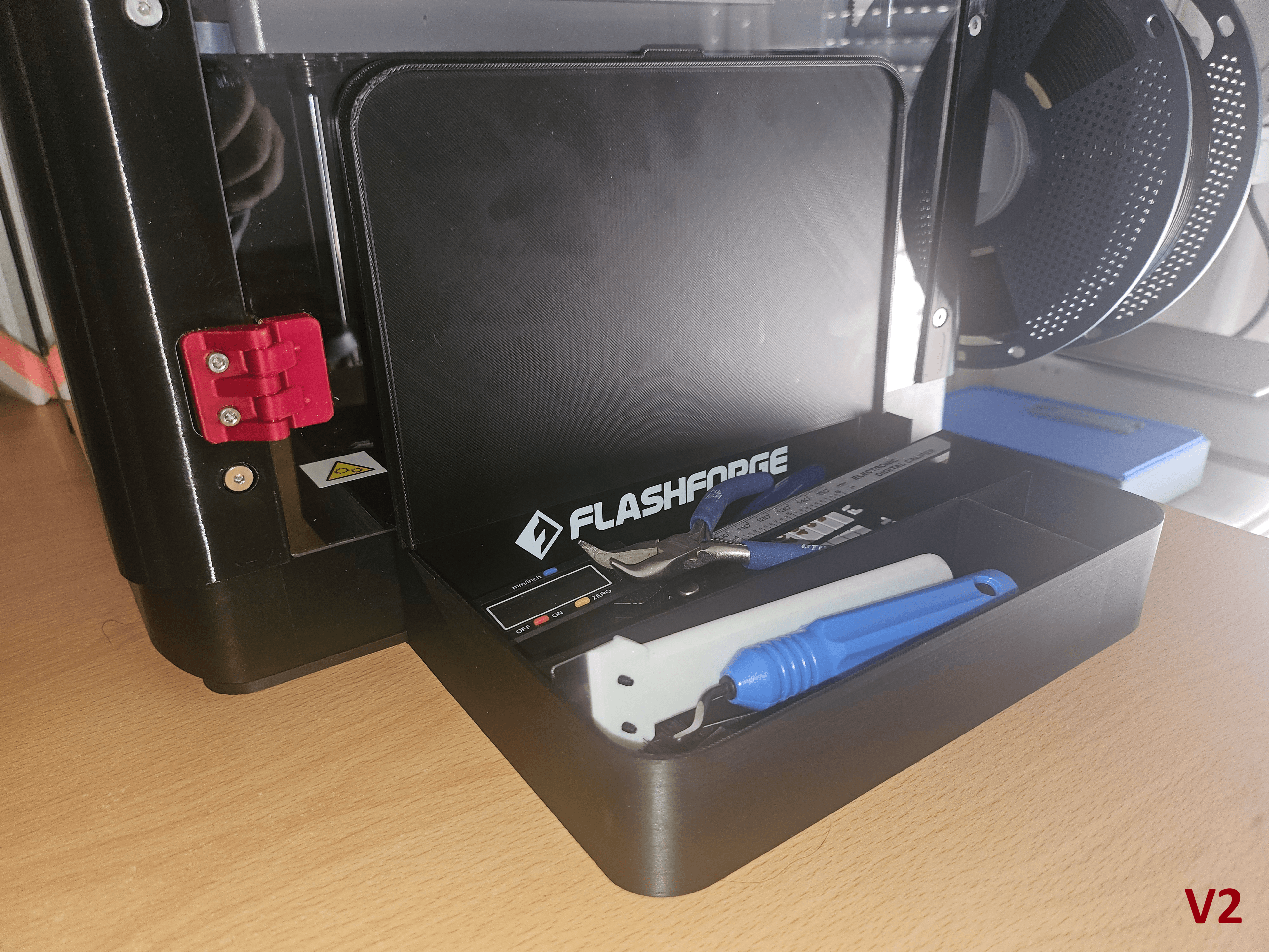 Flashforge AD5X / AD5M Fixed Mount Toolbox V2 3d model