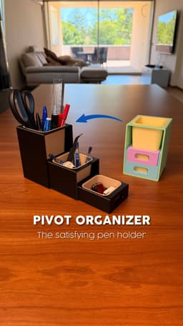 PIVOT ORGANIZER | THE SATISFYING PEN HOLDER 3d model