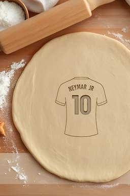Neymar Cookie Cutter, Biscuit Cutter 3d model