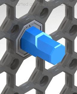 25 mm Peg (Bolt-Locked Insert) 3d model