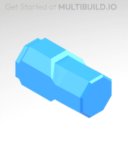 25 mm Peg (Bolt-Locked Insert) 3d model