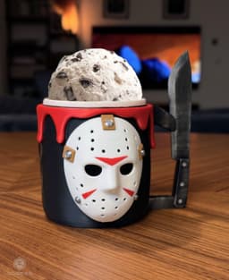 Jason Voorhees Ice Cream Pint Holder 3d model