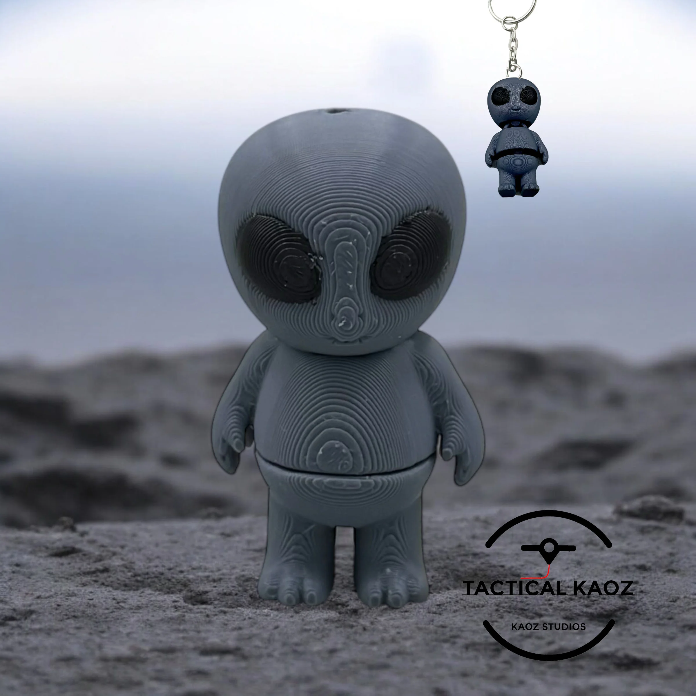 Little Alien Flexy - Keychain 3d model