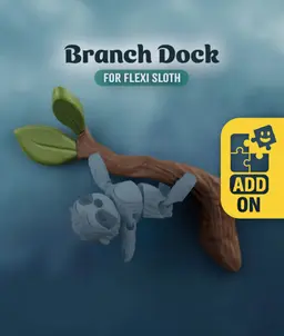Flexi Sloth Branch Dock 3d model