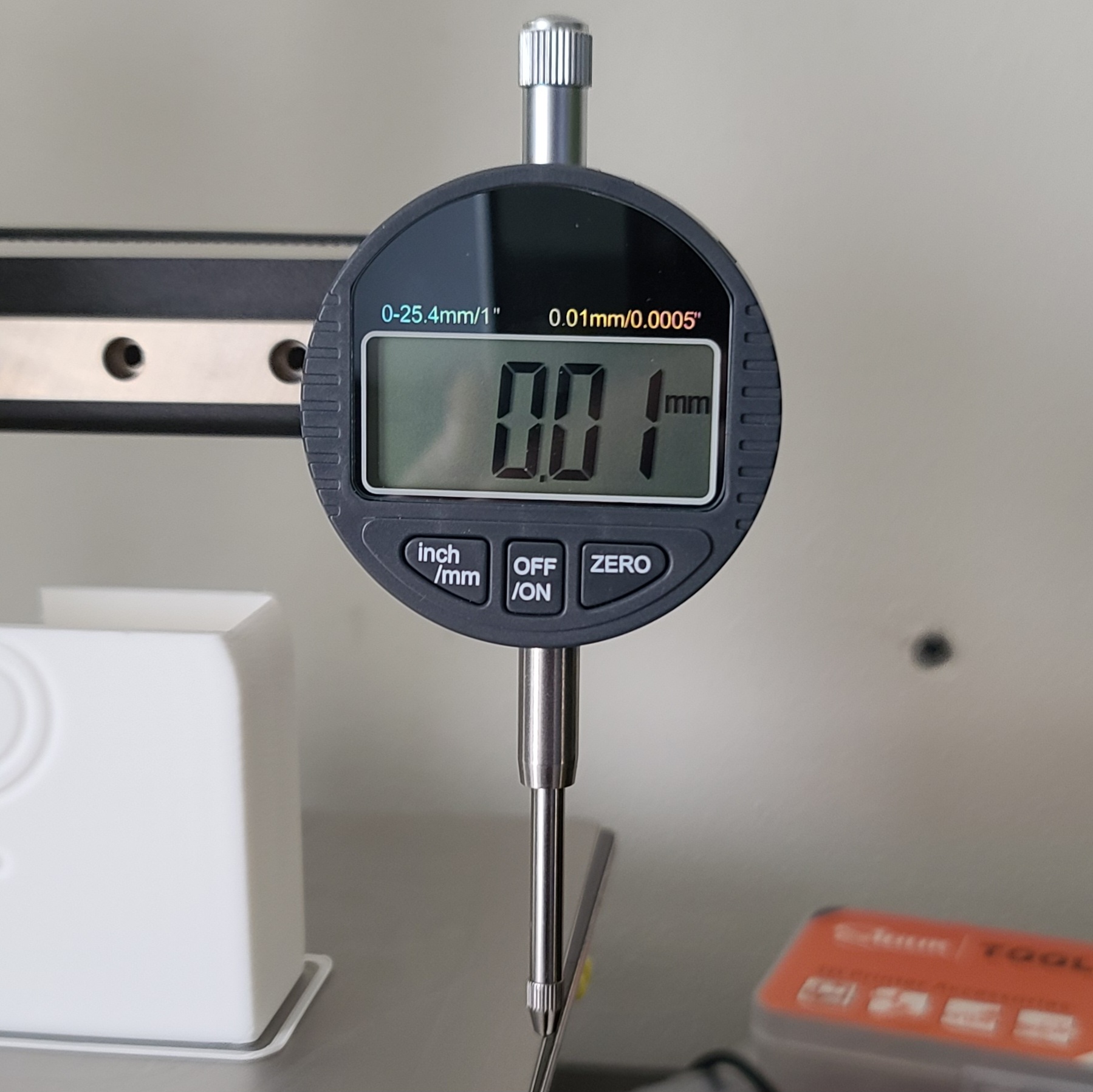 Print Bed Leveling Tool - MGN12 Dial Indicator Mount for 3D Printer Tramming 3d model