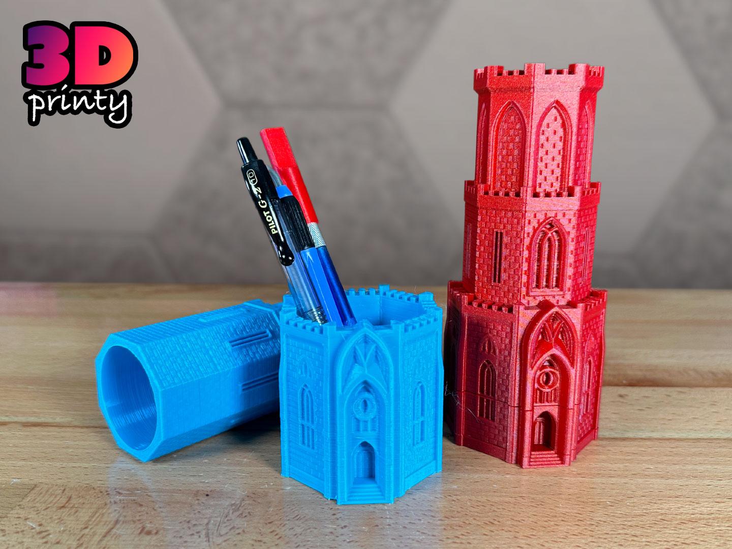 Dracula's Pen Holder Tower 3d model