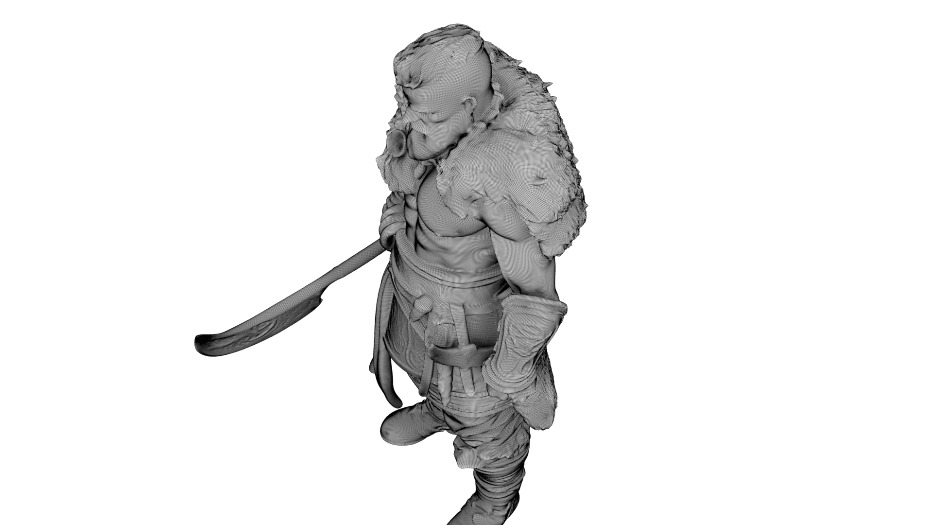 Viking Berserker 3d model