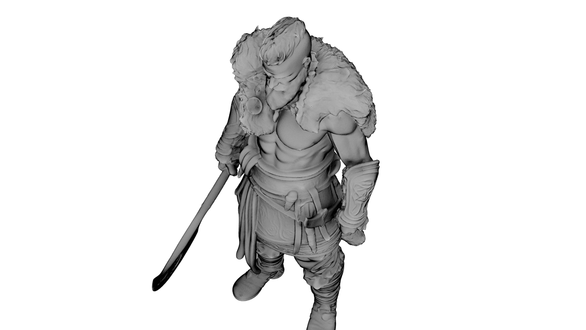 Viking Berserker 3d model