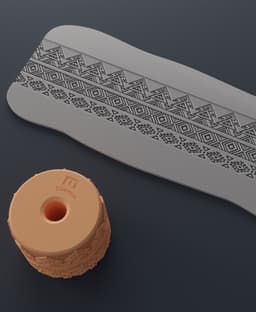 Texture Rollers Aztec middle #14 3d model