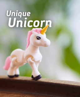 Unique Unicorn - Articulated Fidget Unicorn - Ludo Animal 3d model