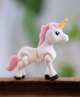 Unique Unicorn - Articulated Fidget Unicorn - Ludo Animal 3d model