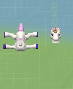 Unique Unicorn - Articulated Fidget Unicorn - Ludo Animal 3d model